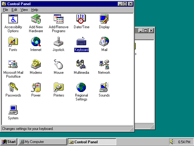 Windows 95 Control Panel (1995)
